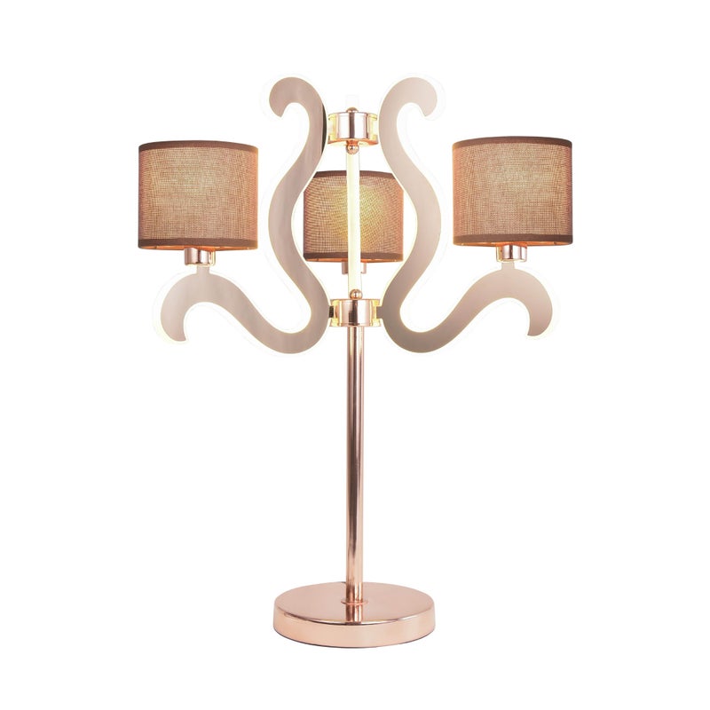 Lampa stołowa Candellux AMBROSIA 43-33925 miedziana