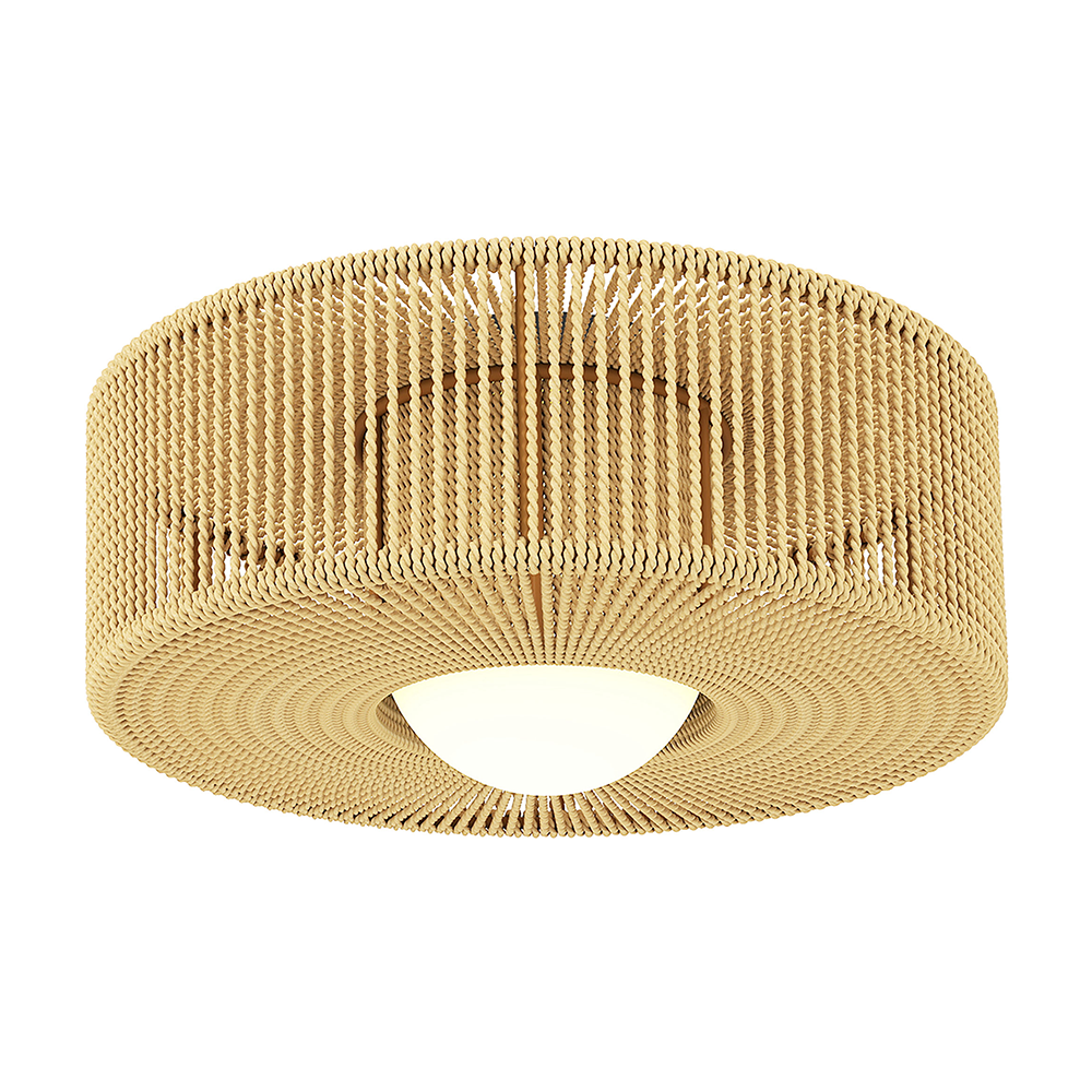 Wisząca lampa sufitowa w stylu boho z oprawką G9 LED, okrągły abażur ze sznura konopnego