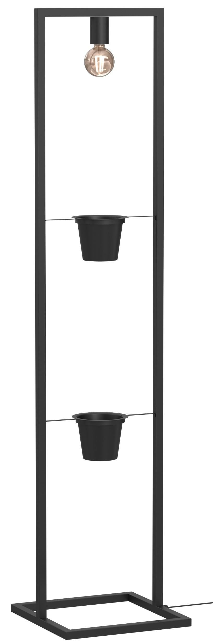 Lampa podłogowa Flores czarna matowa 1xE27x15W metal wym:152x34x34cm IP20 Luminex