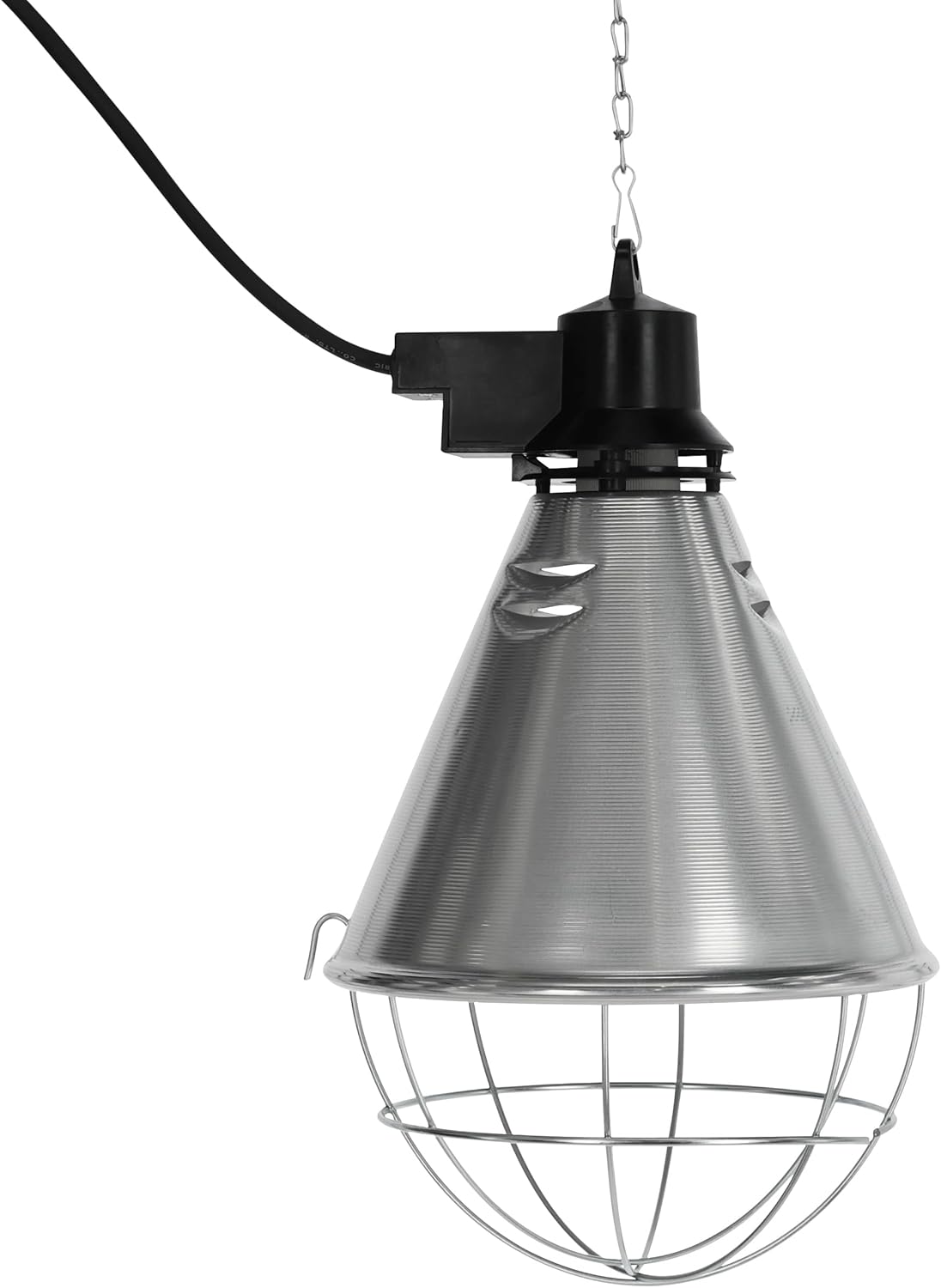 Osłona lampy podczerwieni z kablem 2,5 m, klosz izolujący ciepło, regulowana temperatura