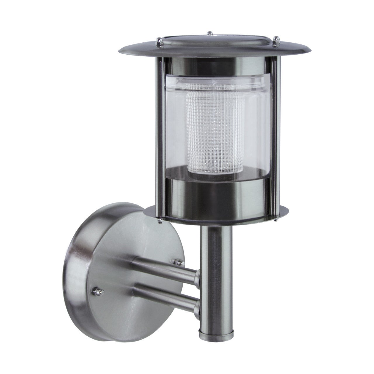 Kinkiet solarny ESTERA LED 0.12W Zimna biel 3lm chromowany wym:26x14,5x19,5cm IP44 Struhm