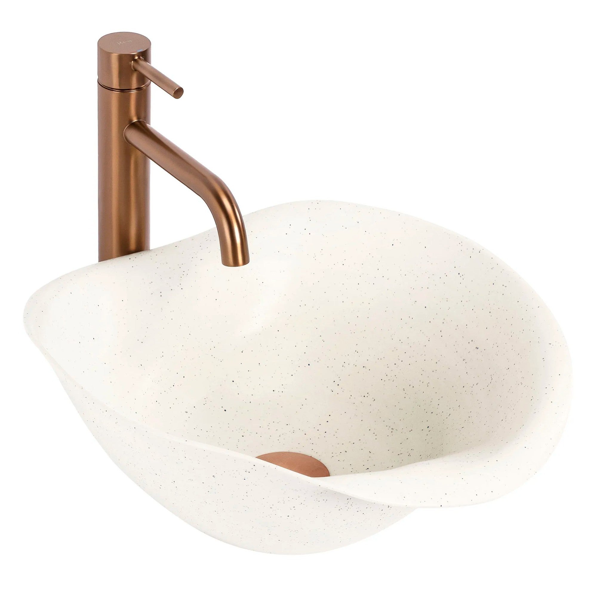 VASQUE À POSER REA HM-34B BEIGE HANDMADE ART