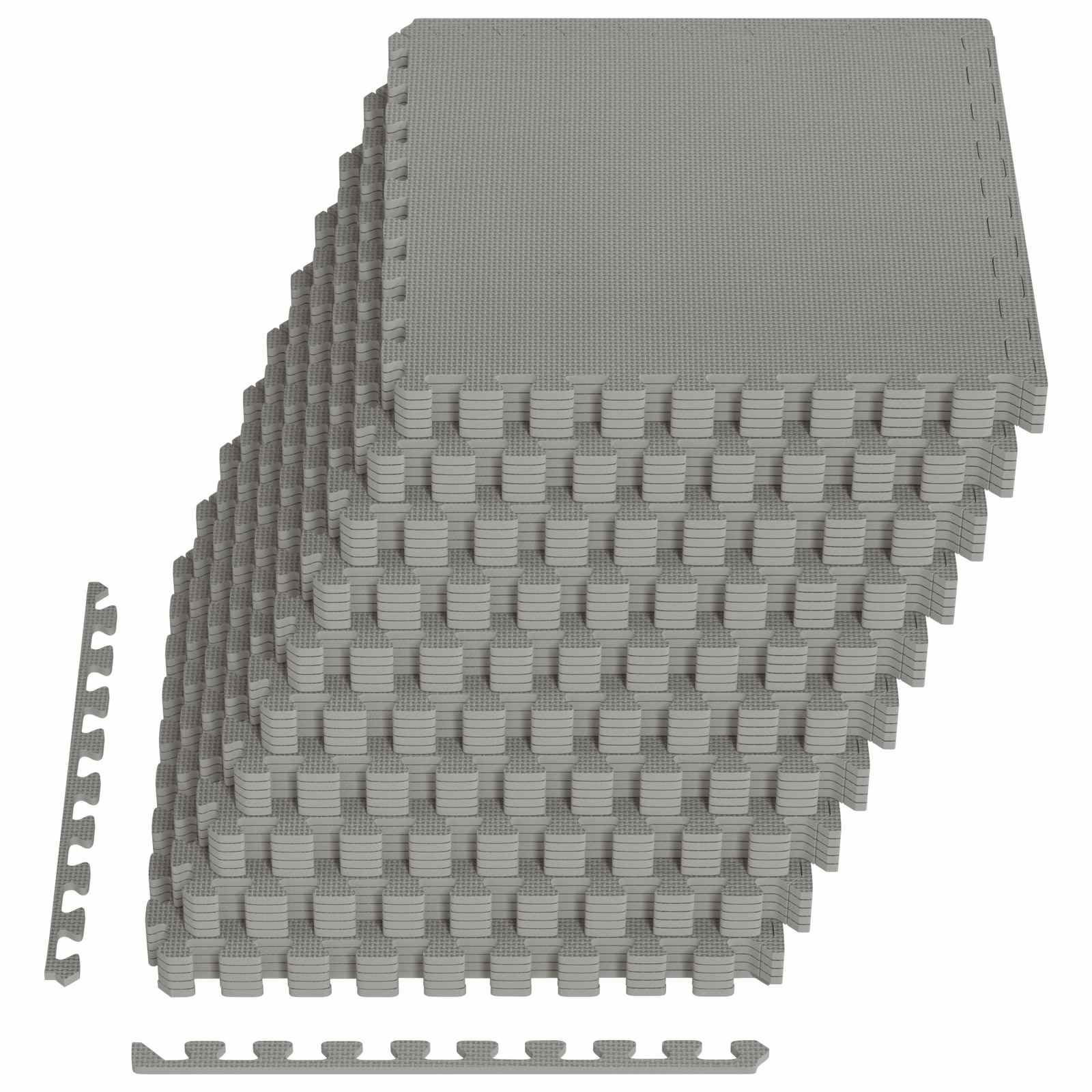 50x Mata pod Basen z Pianki EVA Grubość 1 cm Szara