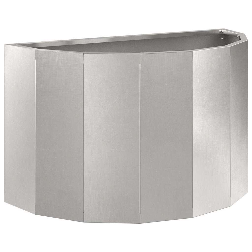 Donica Srebrny 60 x 30 x 35 cm Stal nierdzewna
