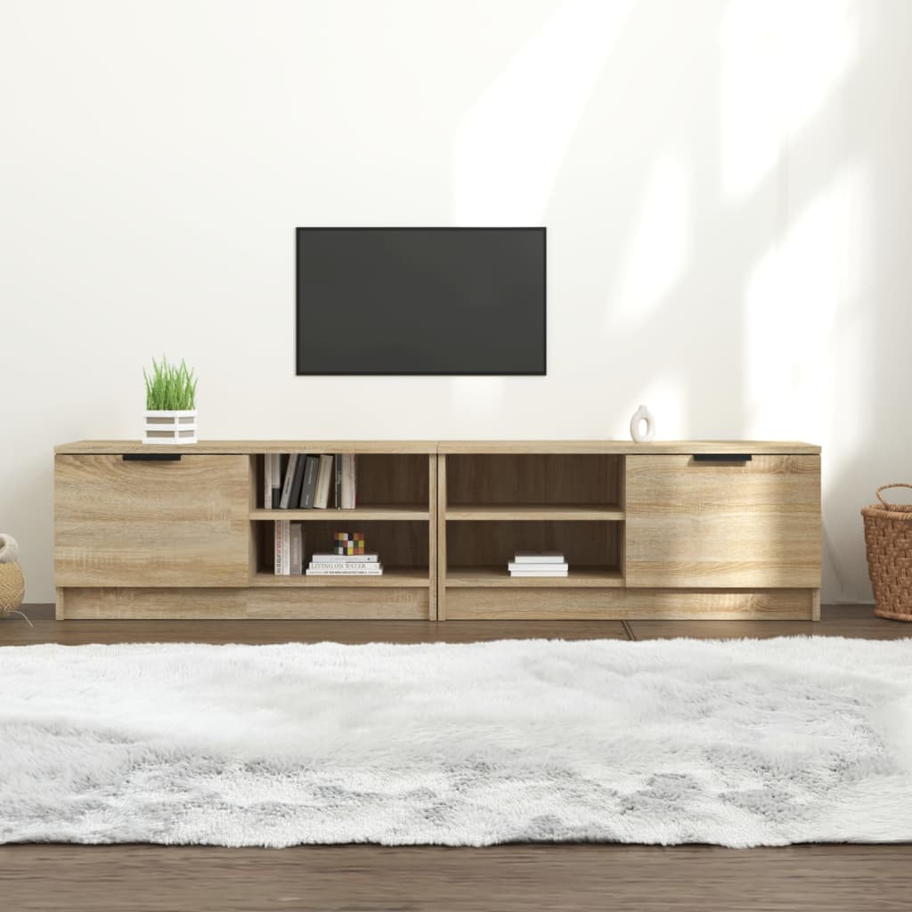 Szafki pod TV, 2 szt., dąb sonoma, 80x35x36,5 cm vidaXL