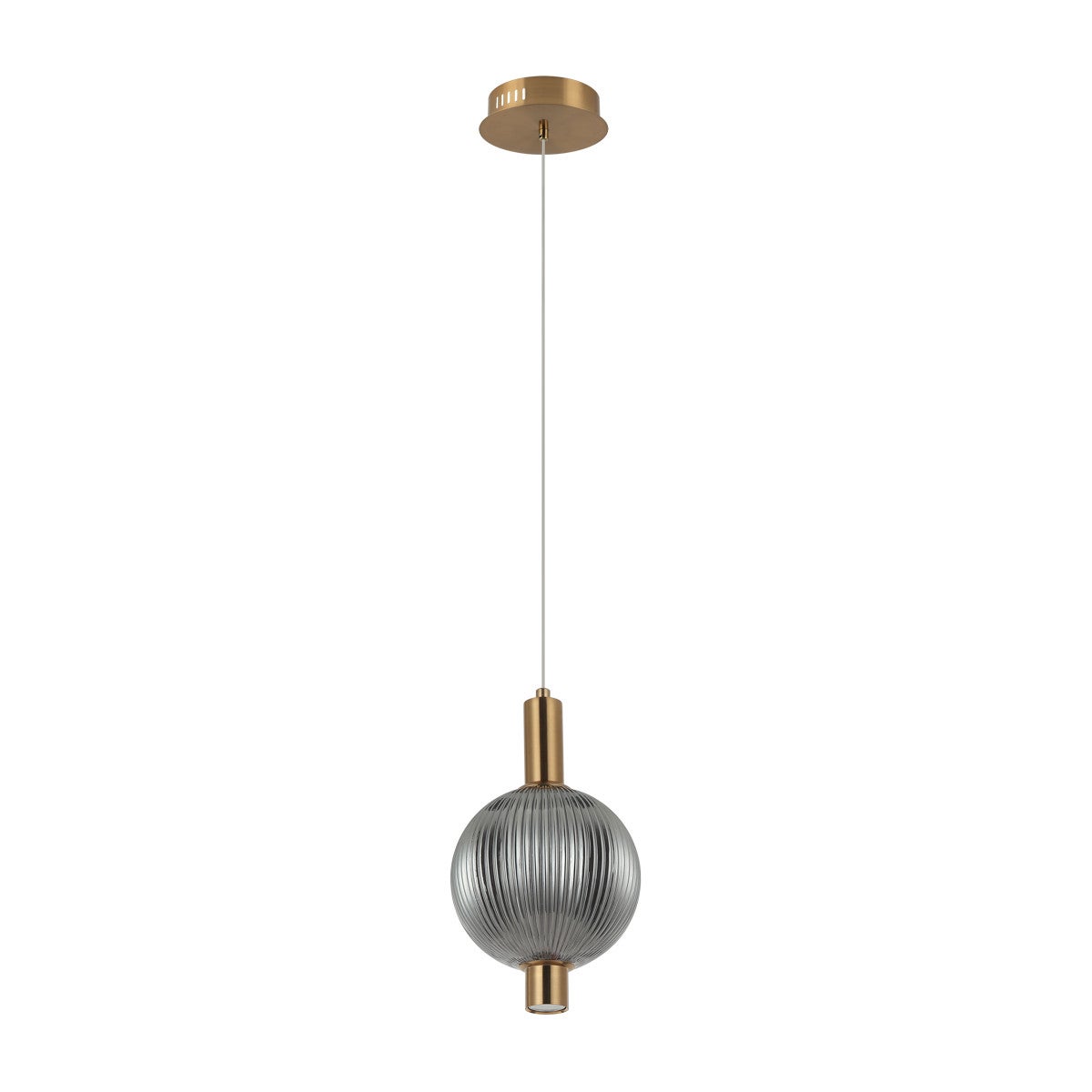 Lampa wisząca LENTI LED 7W Ciepła biel 310lm złota wym: 133 x 15 x 15 cm Italux