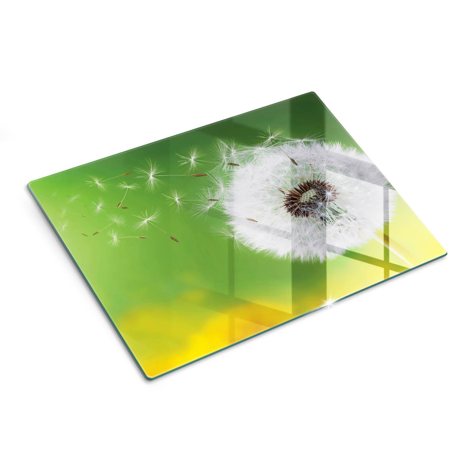 Szklana deska do krojenia szkło hartowane dekoracyjny nadruk - Dmuchawiec - 30x40 - Tulup