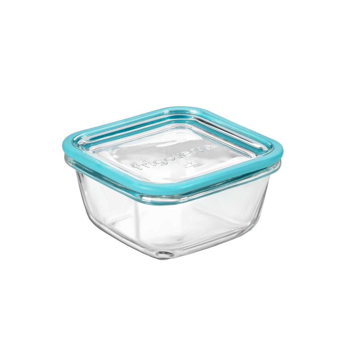 Słoik szklany Frigoverre Future Clear z pokrywką, kwadratowy, 12 cm