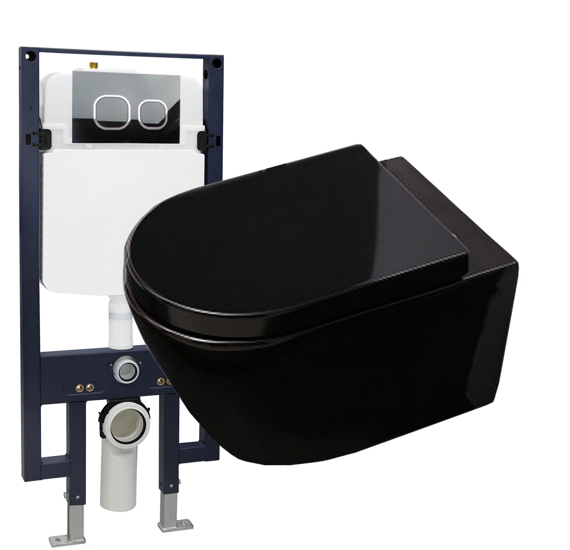 Bernstein Zestaw WC Miska WC + stelaż G3008 + panel 4111c + mata + deska Soft Close