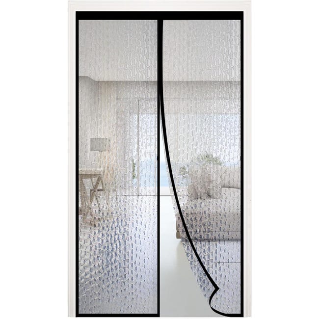 Zasłona drzwiowa magnetyczna z izolacją termiczną 120 x 220 cm, z izolacją EVA chroniącą przed temperaturą, wiatroszczelna