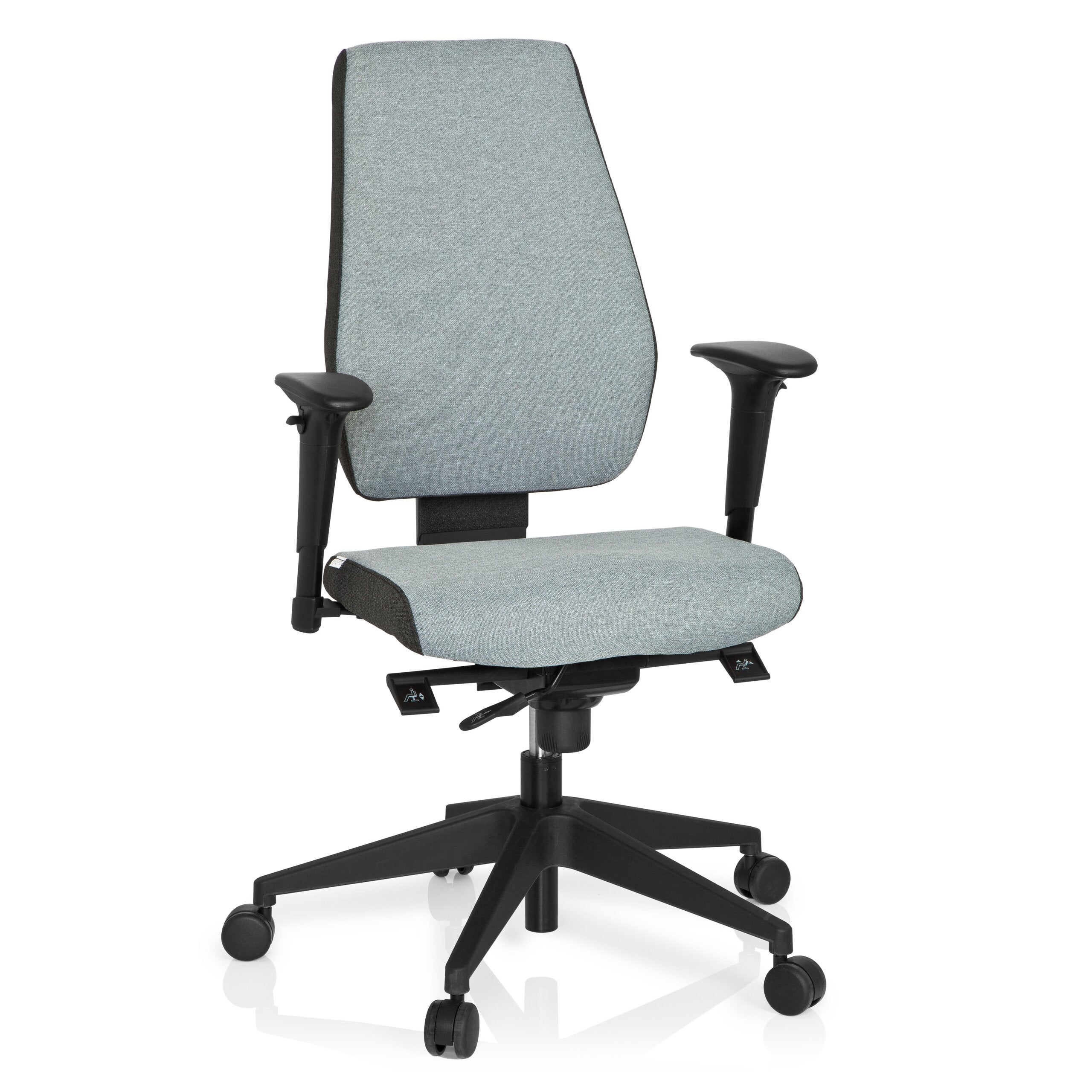 Krzesło biurowe / krzesło obrotowe PRO-TEC 500 tkanina ciemnoszary/jasnoszary hjh OFFICE
