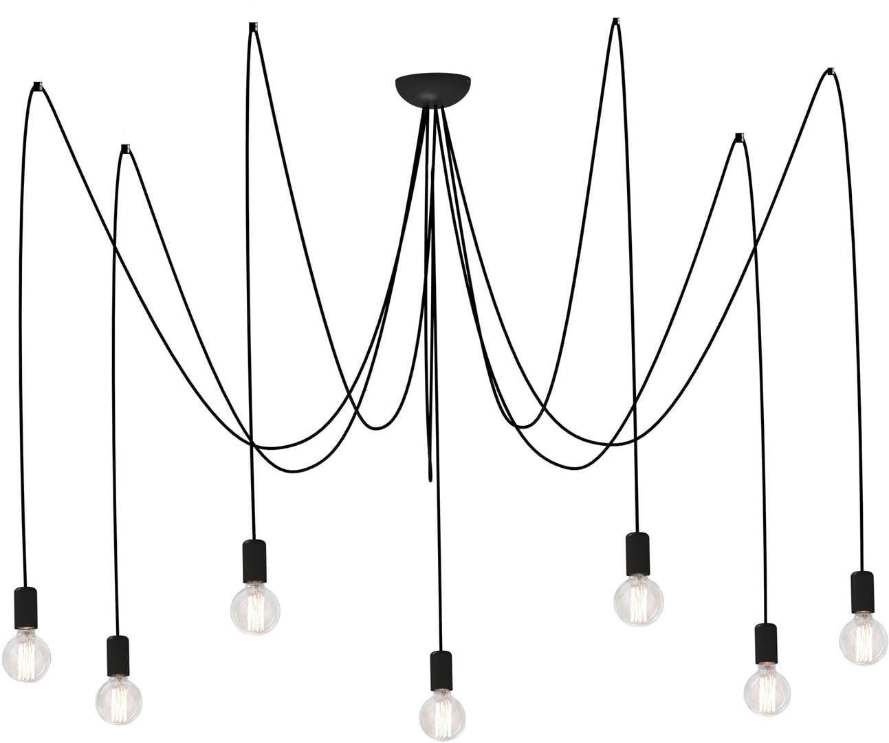 Lampa wisząca żyrandol Nowodvorski SPIDER czarna, metal 6785