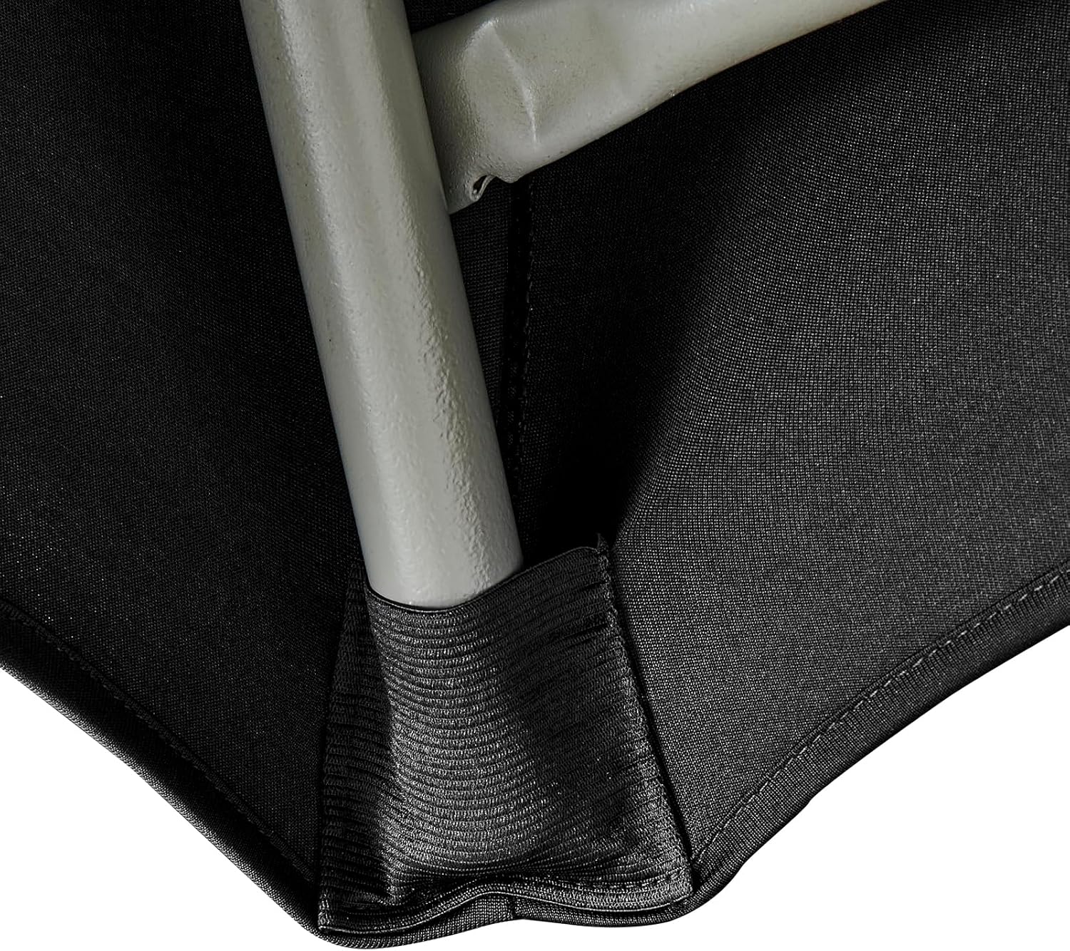 Obrus na stół 122 cm – do użytku wewnątrz i na zewnątrz – czarny – zestaw dwóch sztuk