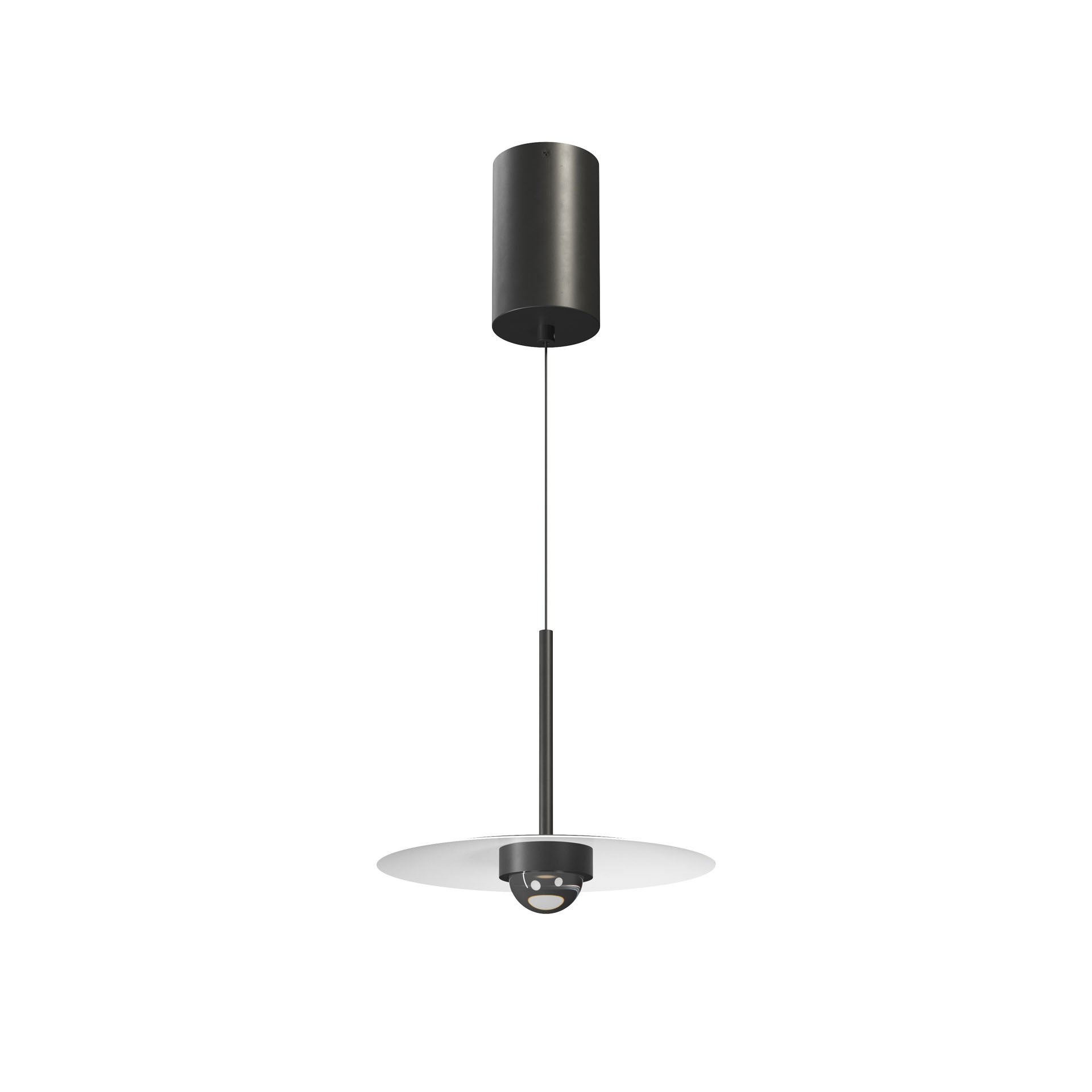 Lampa wisząca MINI HAT SURFACE 8W 70º 2700K matowa czerń – eleganckie, wydajne oświetlenie LED – Beneito & Faure