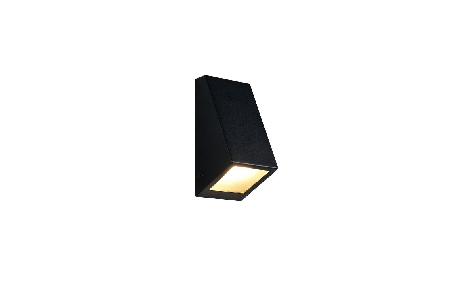 Kinkiet zewnętrzny skośny prostokątny BRAGA czarny 1xGU10x10W metal wym:14,5x7x7cm IP44 RL