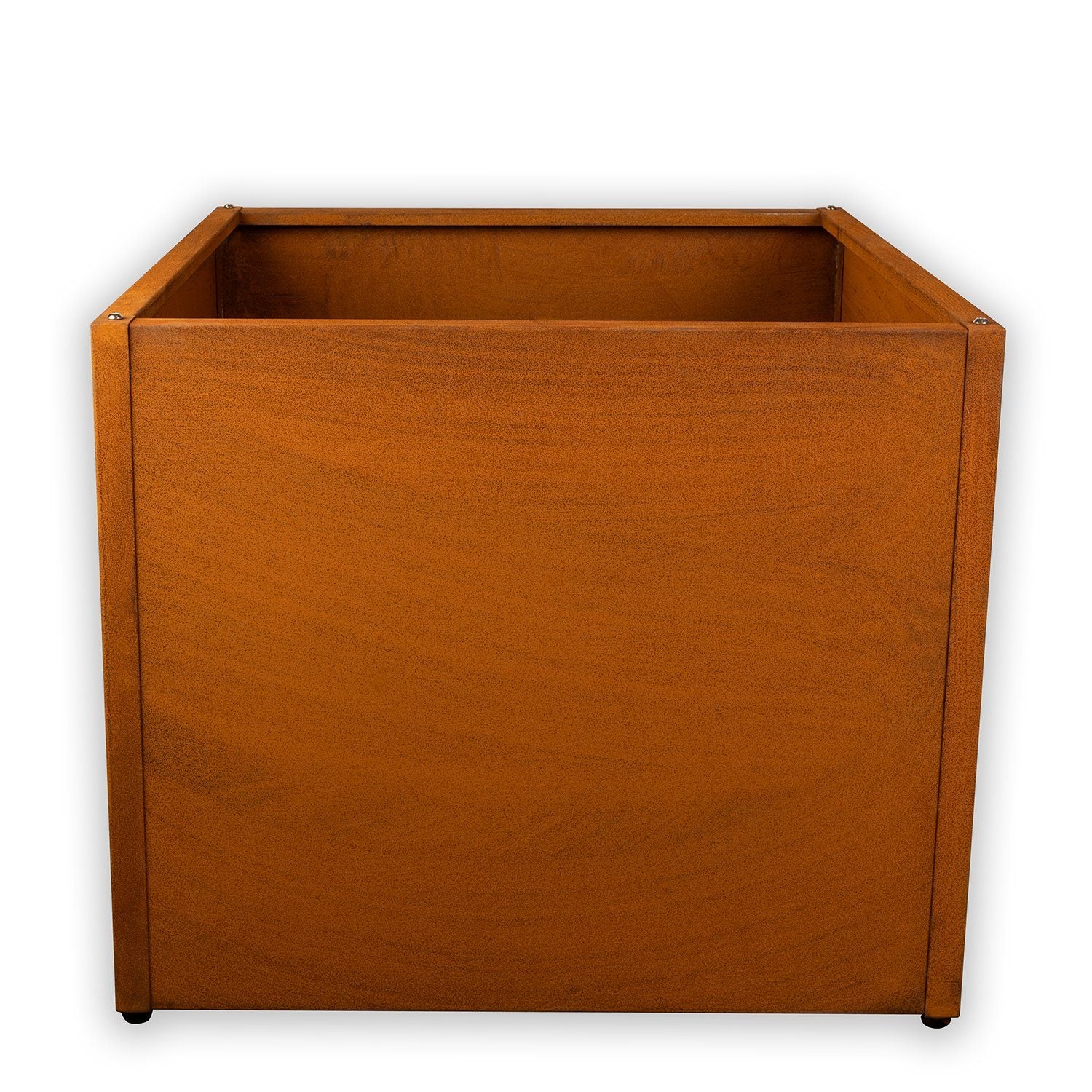Rama do roślin Köhko® Designer (bez podstawy) wykonana ze stali Corten jako zestaw QUADER 50x50x40 cm