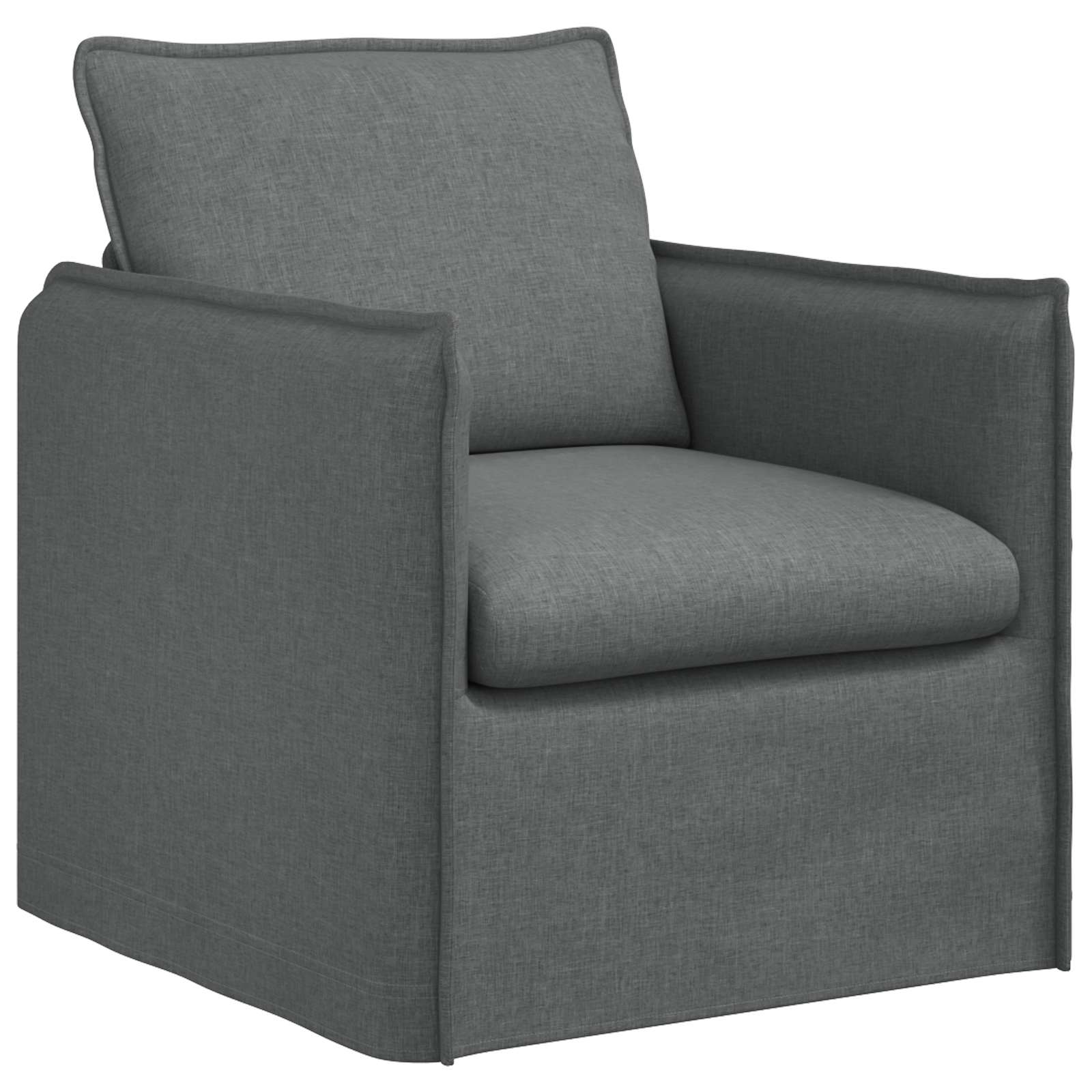 Sofa Ciemnoszary 75 x 82 x 85 cm tkanina