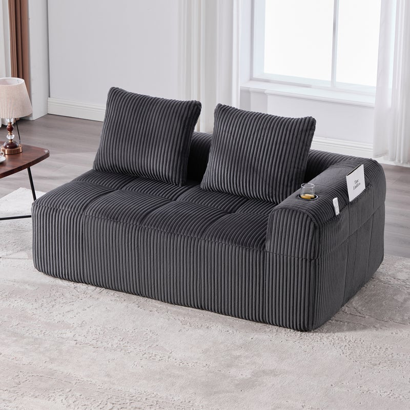 Sofa 158 x 93 x 61 cm, tkanina, do salonu, do codziennego użytkowania, funkcjonalny element wyposażenia
