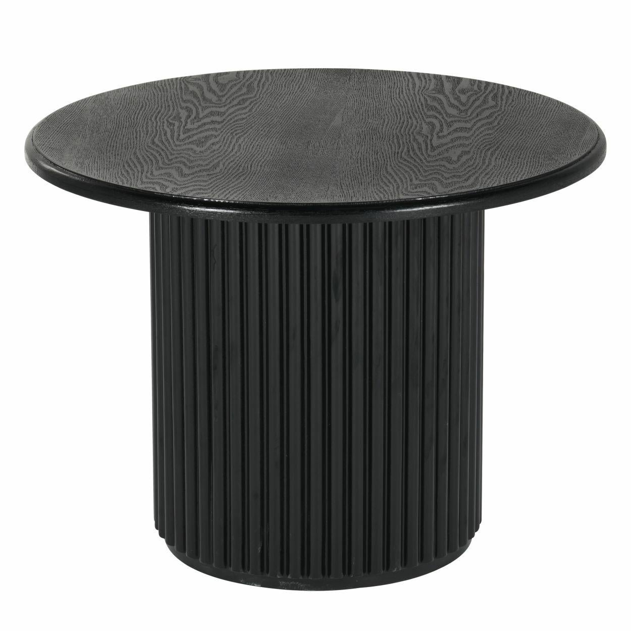 Stolik kawowy ROMA HowHomely czarny MDF 60x60x45 cm 1 szt.