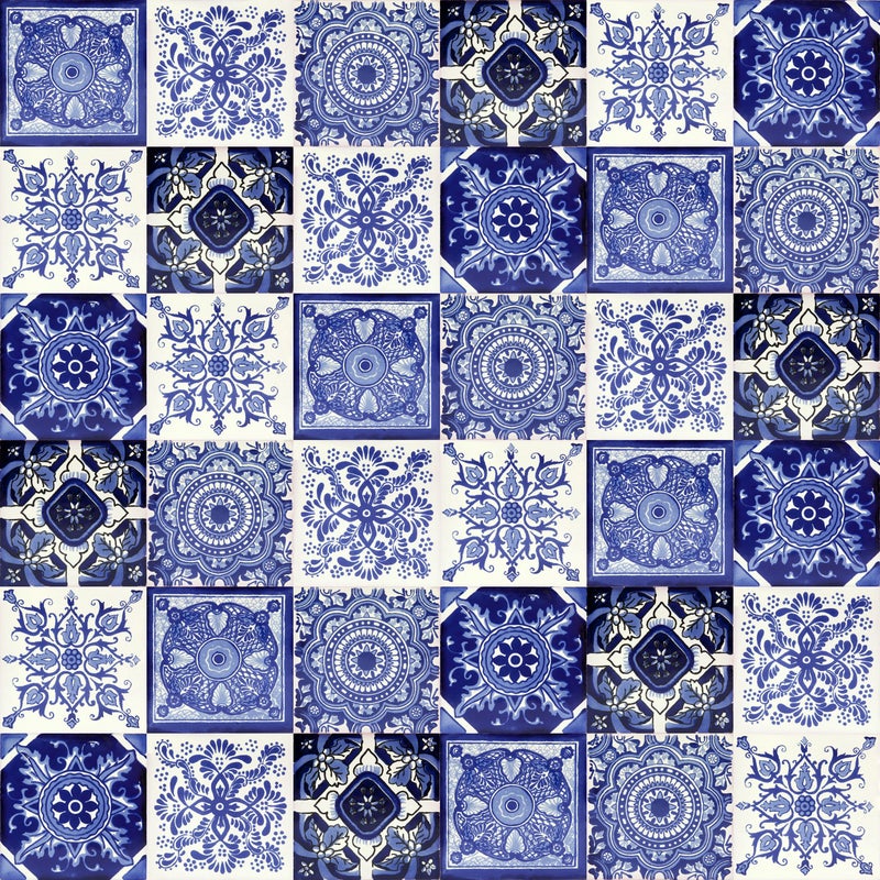 Płytki meksykańskie Tono 10,5×10,5 cm – ręcznie malowane, do dekoracji kuchni, łazienki, kominka, schodów lub tarasu.