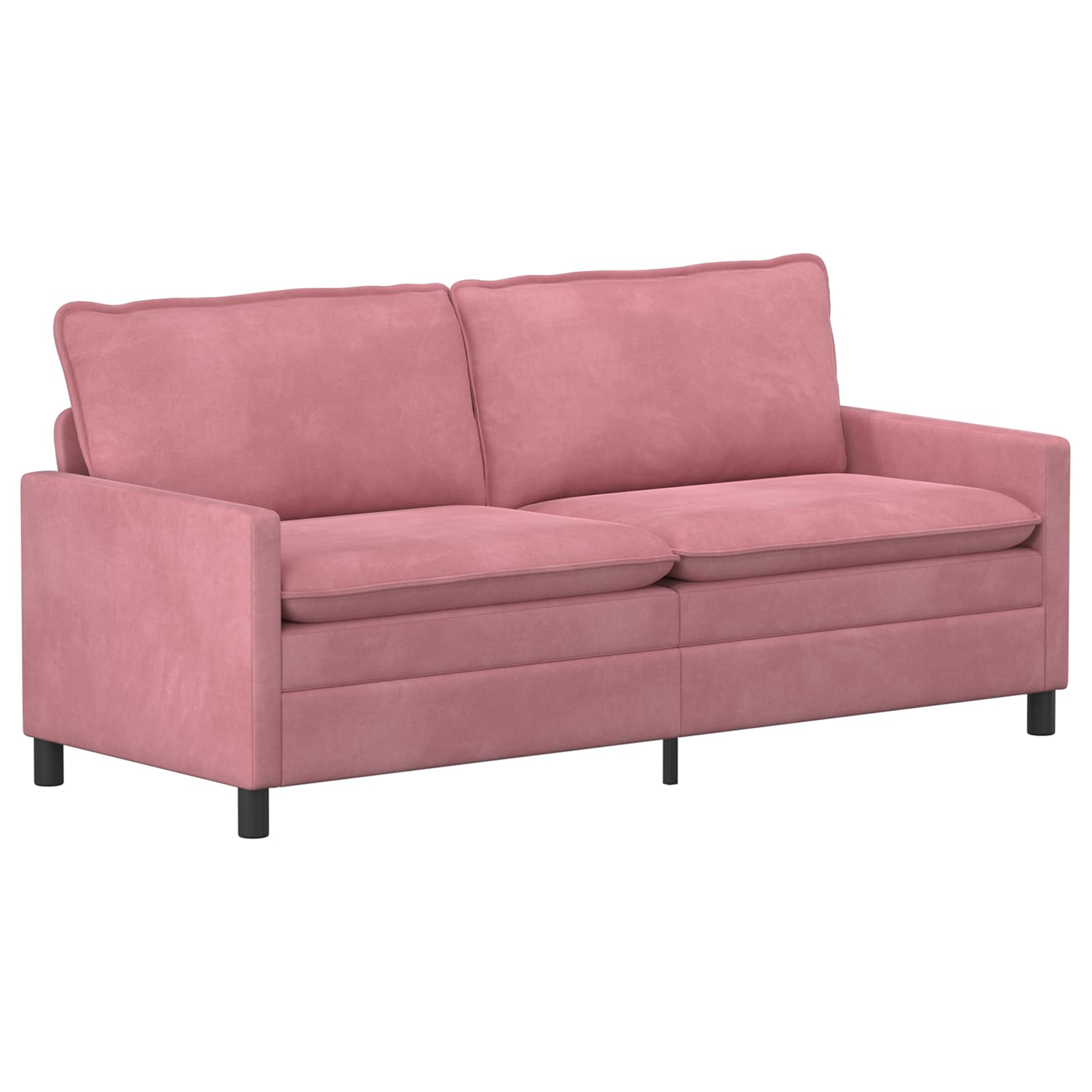 Sofa różowy 196 x 81 x 87,5 cm Welur