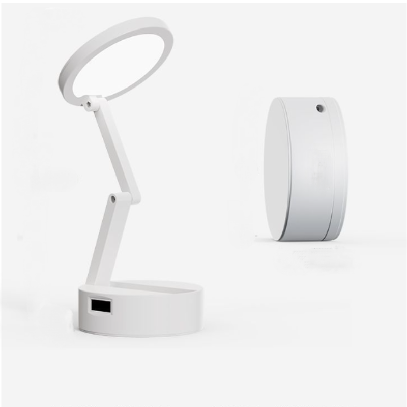 Lampka biurkowa, lampa do czytania i nauki chroniąca oczy, ładowana przez USB, trzy poziomy jasności, składana.