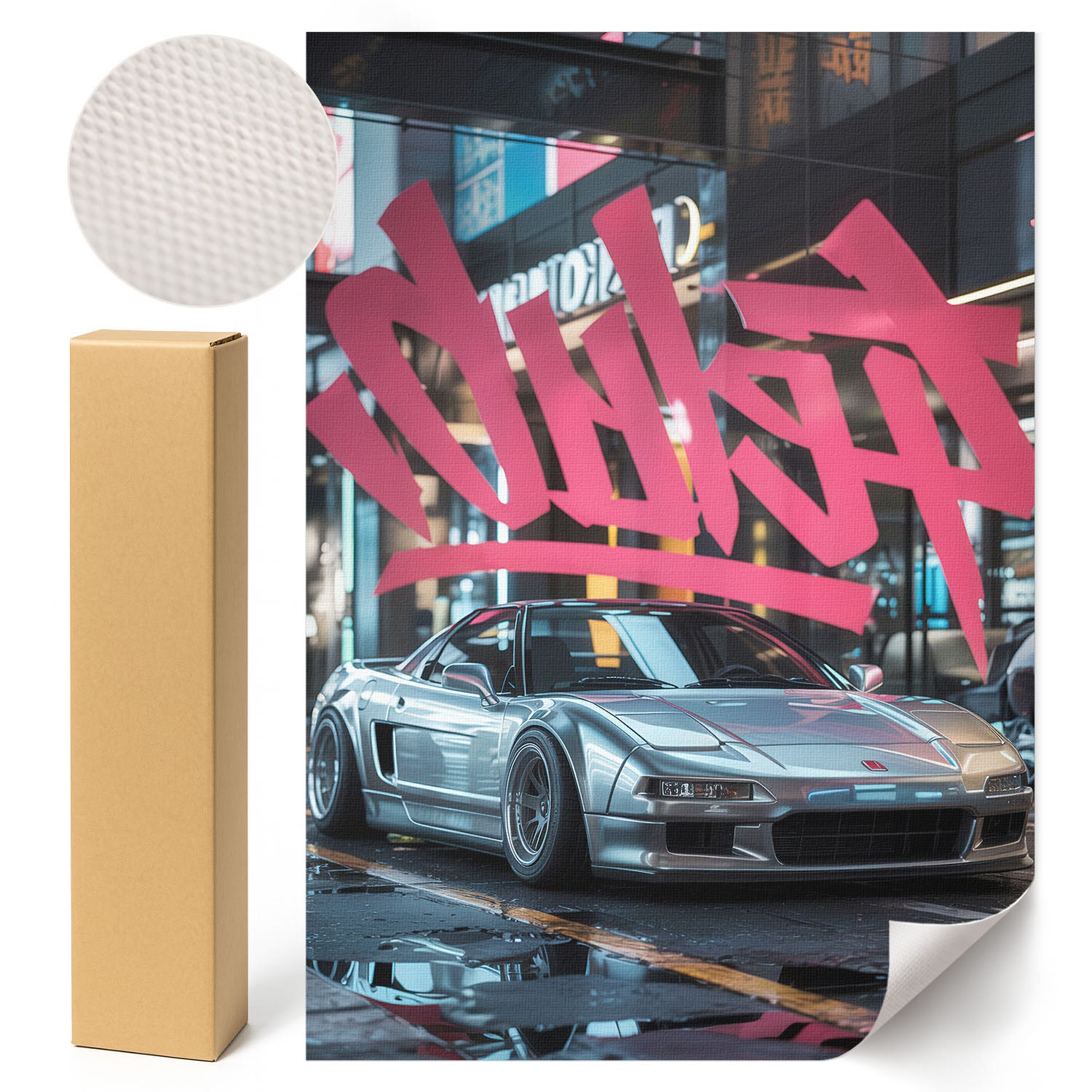 Nowoczesny Plakat Samochód graffiti - Vinci Group 21x29,7 cm ArtPrintCave