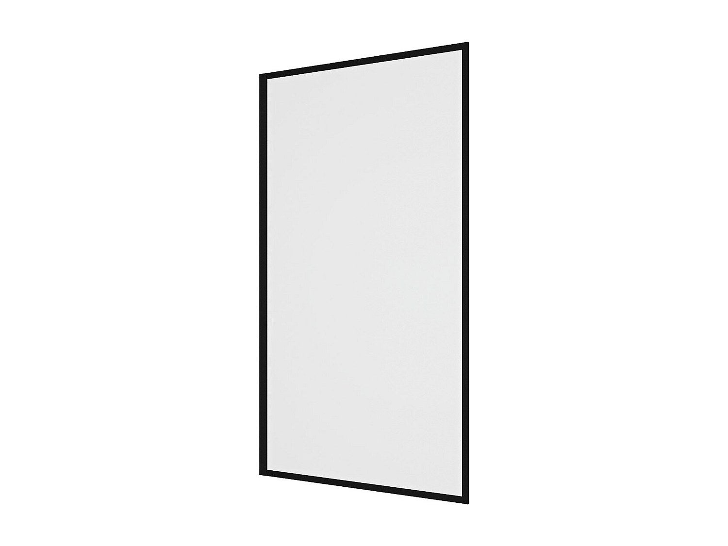 Ścianka nawannowa czarna w stylu industrialnym - 70 x 140 cm - Szkło hartowane - BRADENTON