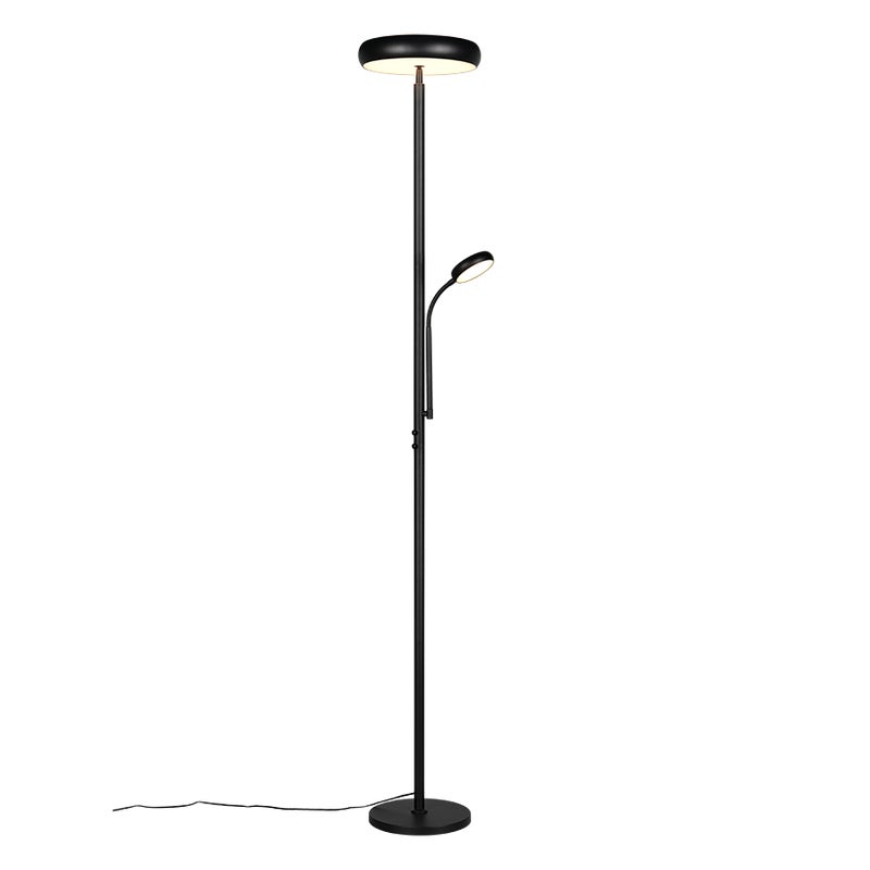 Lampa stojąca podłogowa nowoczesna czarna lampka do czytania LED 5W PALERMO RL