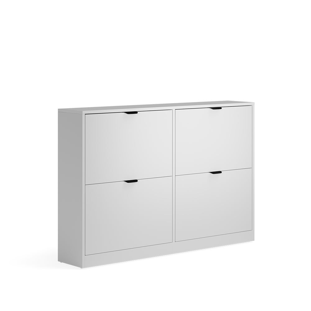 Vicco Wózek na buty Gizmo, Biały, 115 x 77.6 cm z 2x2 przedziałami