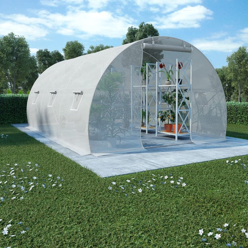Szklarnia ogrodowa, 13,5 m², 450x300x200 cm vidaXL