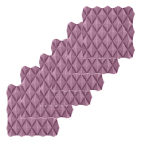 Opakowanie 12 paneli z pianki akustycznej (30x30x5 cm) – pochłaniacz dźwięku na ściany/sufity – do studia, biura, sali konferencyjnej – bez kleju.