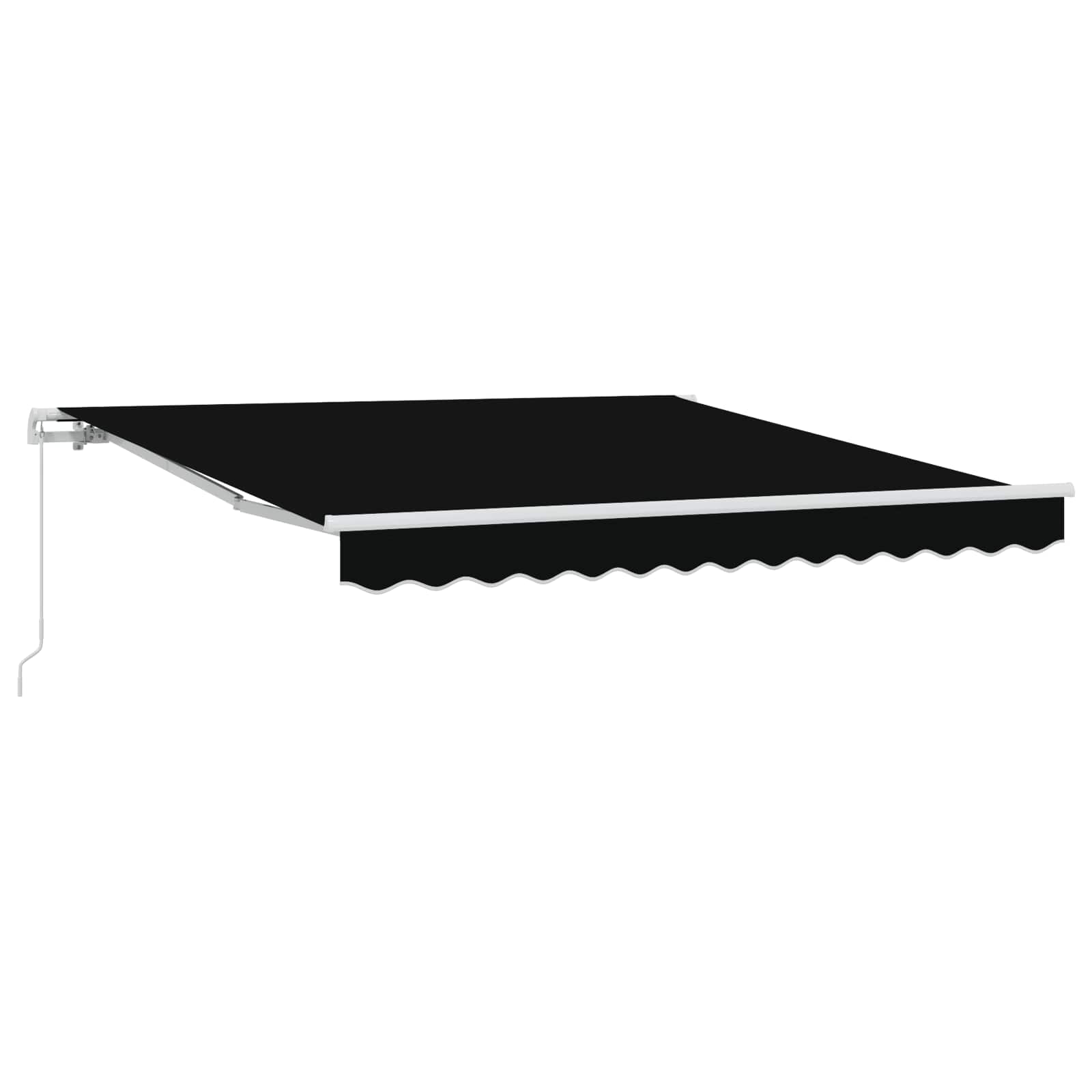 Markiza wysuwana Czarny 300 x 250 x 165 cm vidaXL