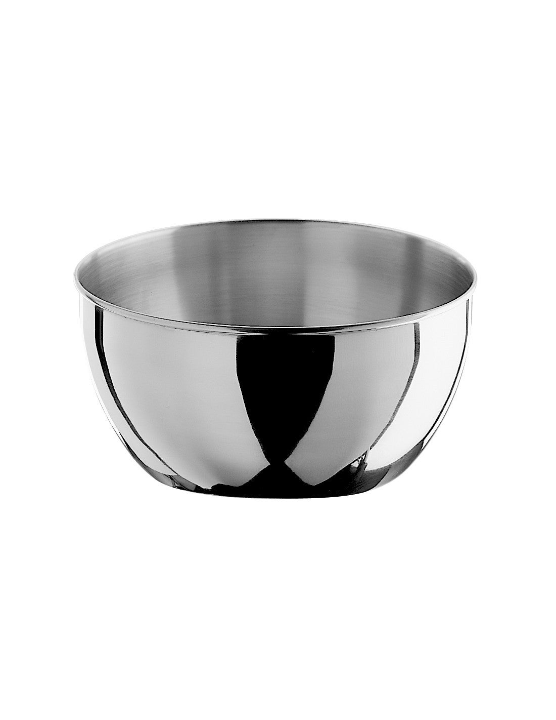 Miska sałatkowa ze stali nierdzewnej, wygięta, 18 cm, 509038, szara, pinti, inox