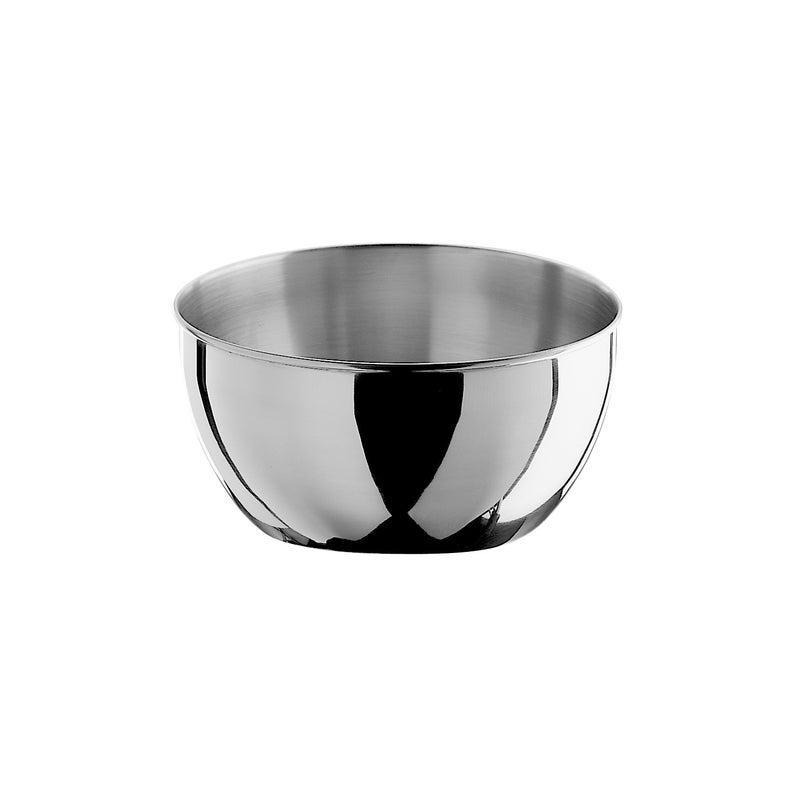 Miska sałatkowa ze stali nierdzewnej, wygięta, 18 cm, 509038, szara, pinti, inox