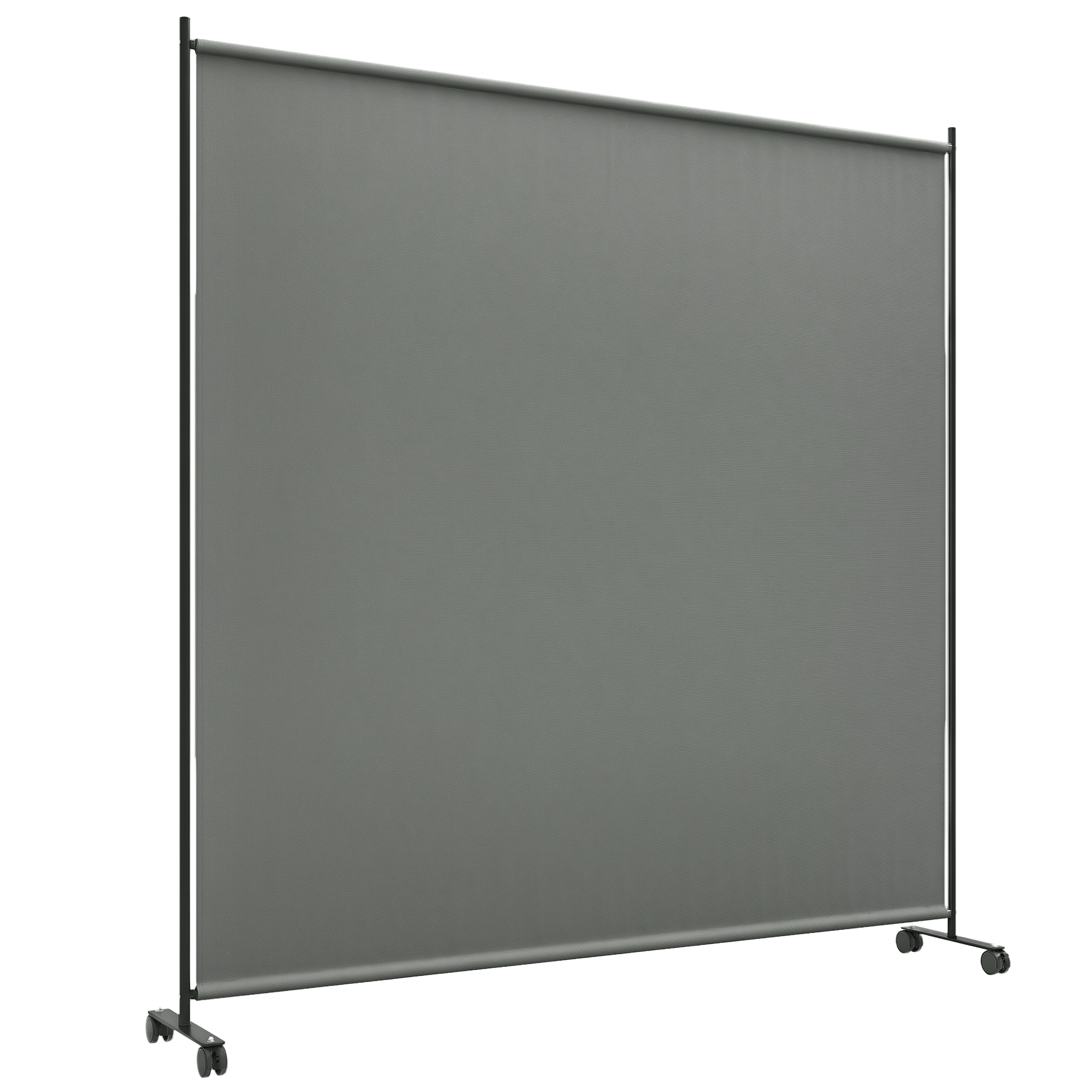 Zewnętrzna, rolowana ścianka działowa/parawan do ogrodu, patio, balkonu – wymiary: 183 dł. x 30 szer. x 181 wys. cm – szara