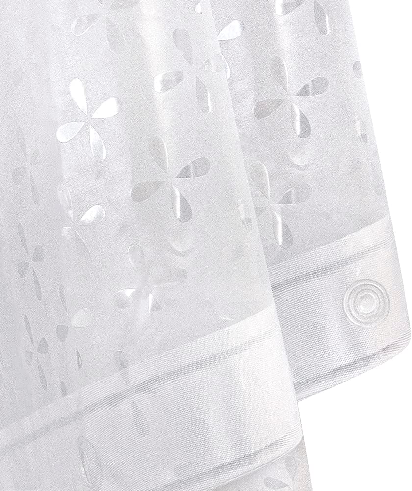 Zasłona Prysznicowa Do Wanny 180x200 cm Trwała Wodoodporna Odporna Na Pleśń Nowoczesna Z Haczykami Design M