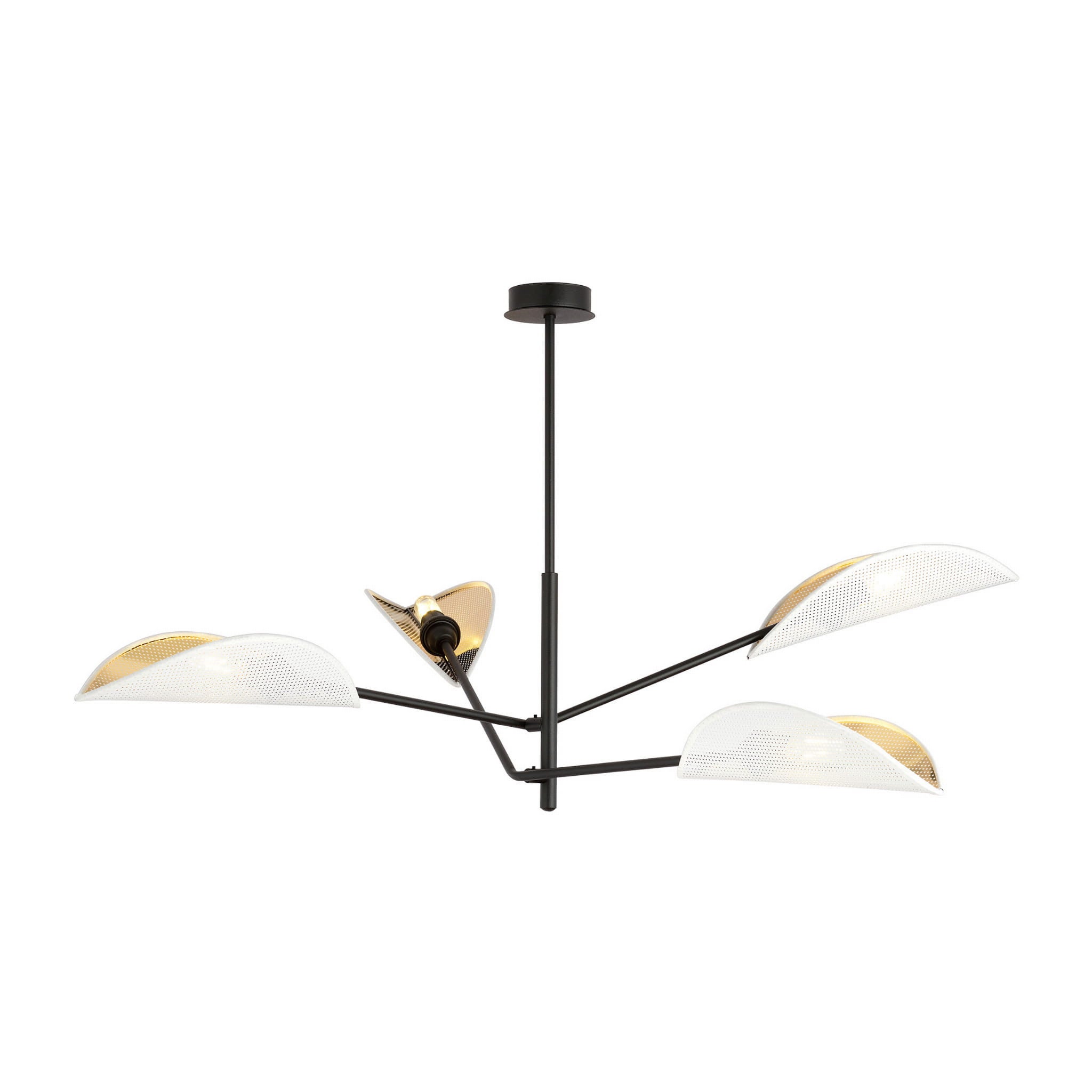 Lampa sufitowa Emibig 4xE14 40W VENE 4 WHITE/GOLD 1159/4