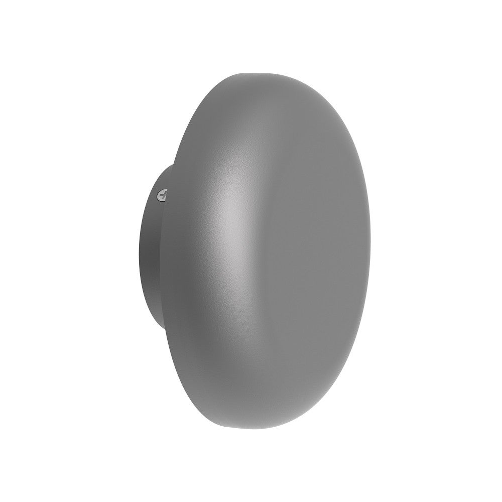 Ova 6W okrągła ciemnoszara 3000K IP65 IK08 Iberlamp lampa ścienna lub wpuszczana sufitowa LED Ova 6W okrągła ciemnoszara 3000K IP65 IK08
