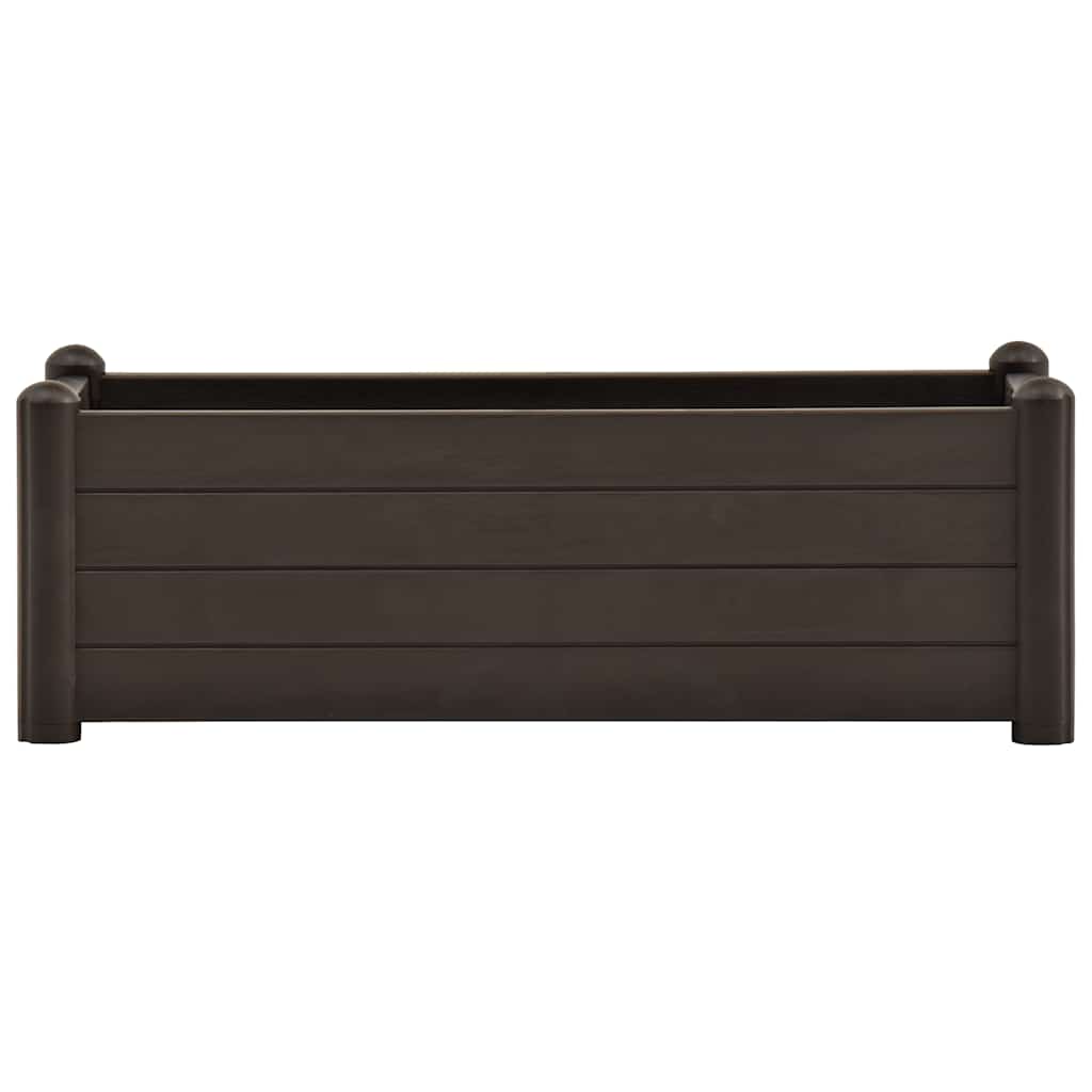 Podwyższona donica, PP, mokka, 100x43x35 cm