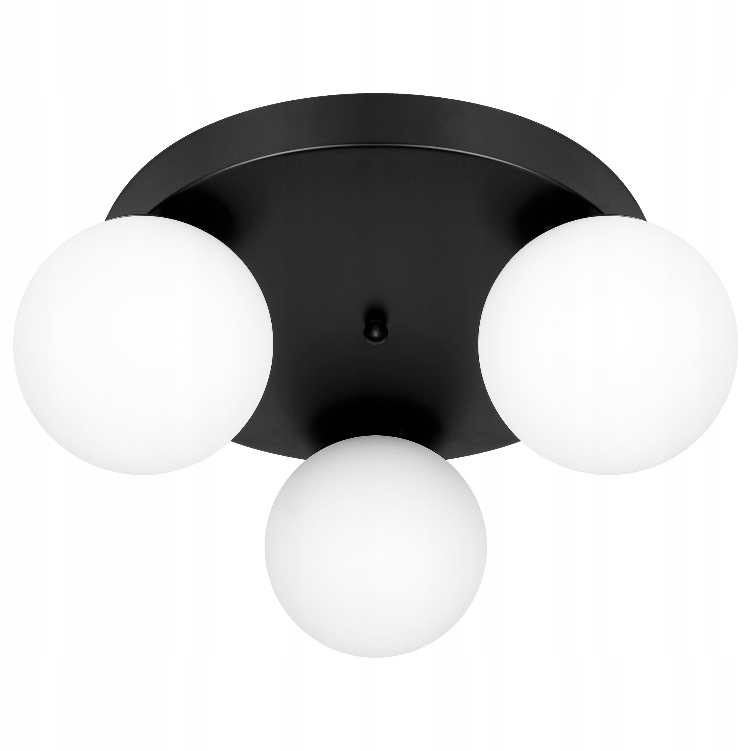 Lampa sufitowa wisząca 3x LED E27 Bali żyrandol oprawa szklane kule czarna MasterLED