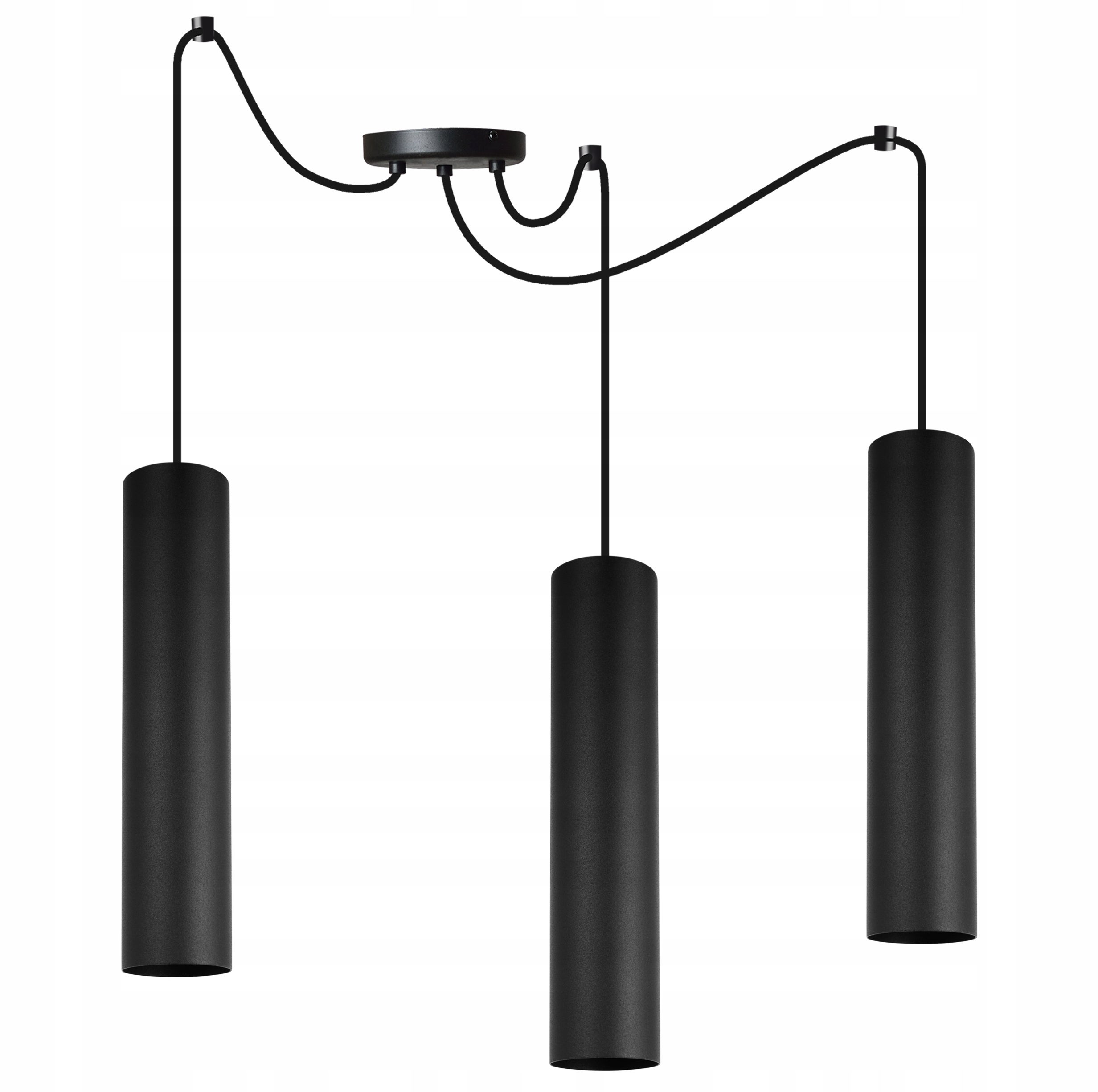 Lampa sufitowa wisząca Light Home LH Spider Tuba 3x GU10 20W czarny