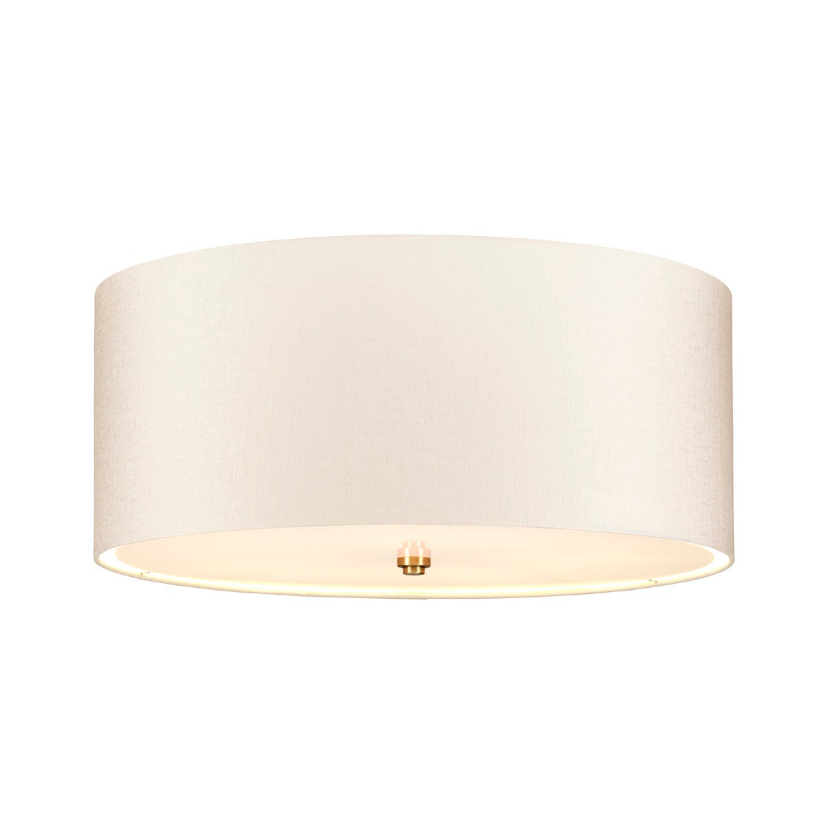 Plafon abażurowy okrągły 55.9 cm 5xE27 60W postarzany mosiądz Fletcher Flush Designer's Lightbox