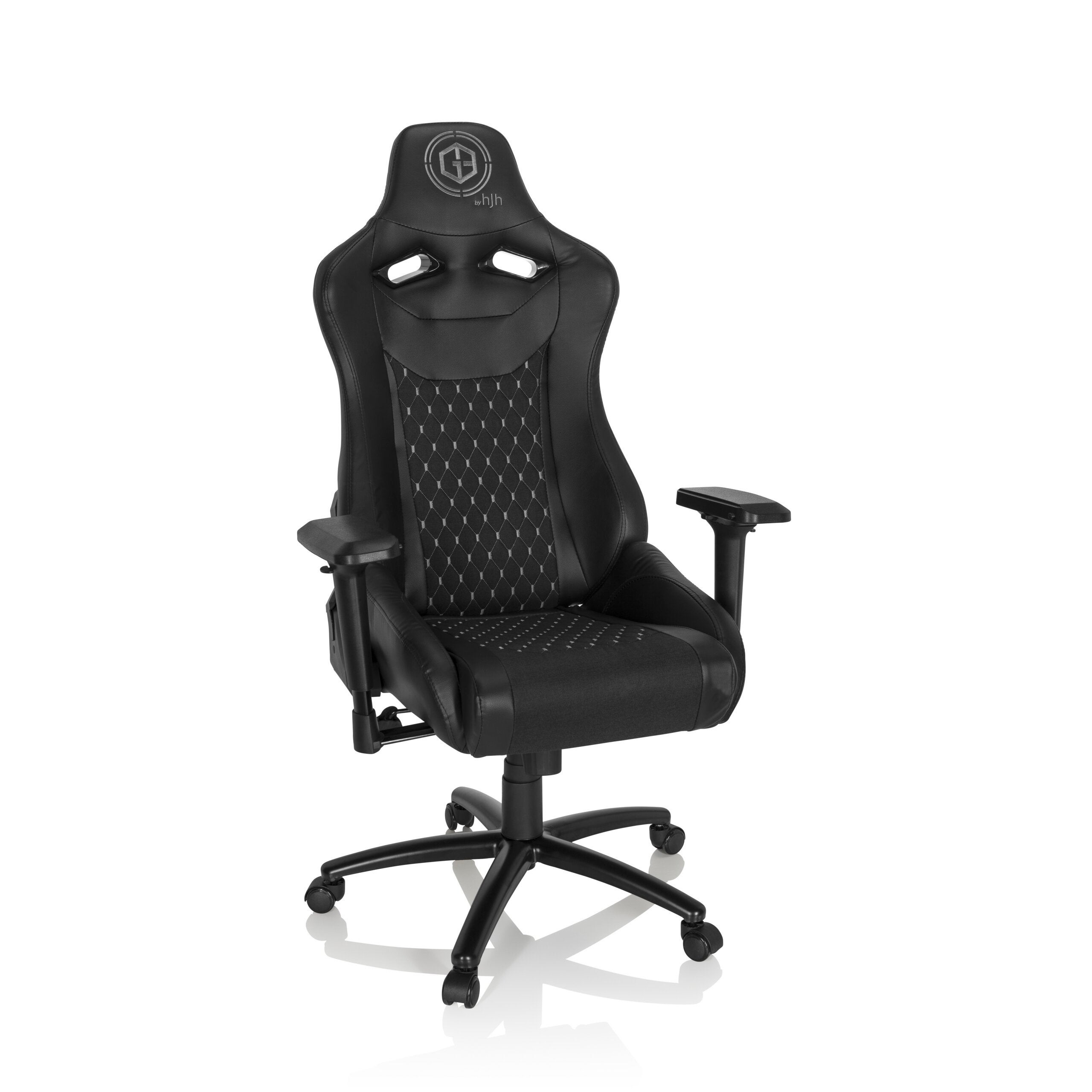 Krzesło gamingowe / krzesło biurowe GAMEBREAKER SX 04 tkanina / sztuczna skóra czarny hjh OFFICE