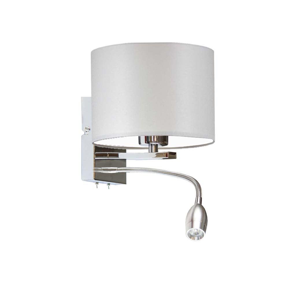 Kinkiet LED lampa ścienna lampa na ścianę z abażurem walec MOTO