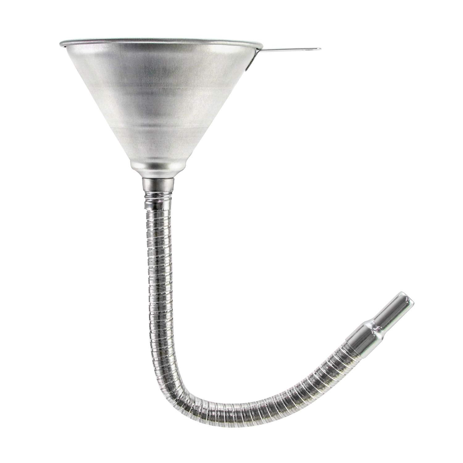 Lejek do benzyny ze stali nierdzewnej 5,5" / 140 mm z filtrem, długość 370 mm, do wszystkich olejów, wody, oleju napędowego i innych płynów
