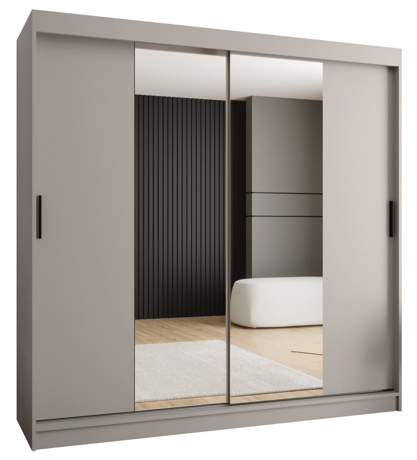 Szafa przesuwna garderoba RUBINO T1 200 x 62 x 200 cm Kaszmir
