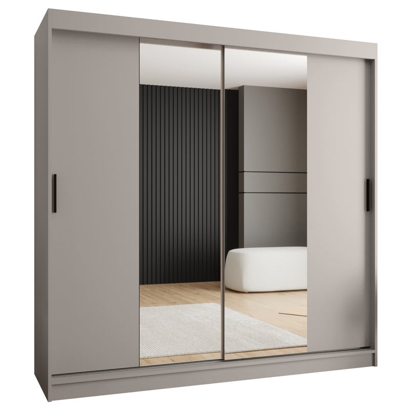Szafa przesuwna garderoba RUBINO T1 200 x 62 x 200 cm Kaszmir