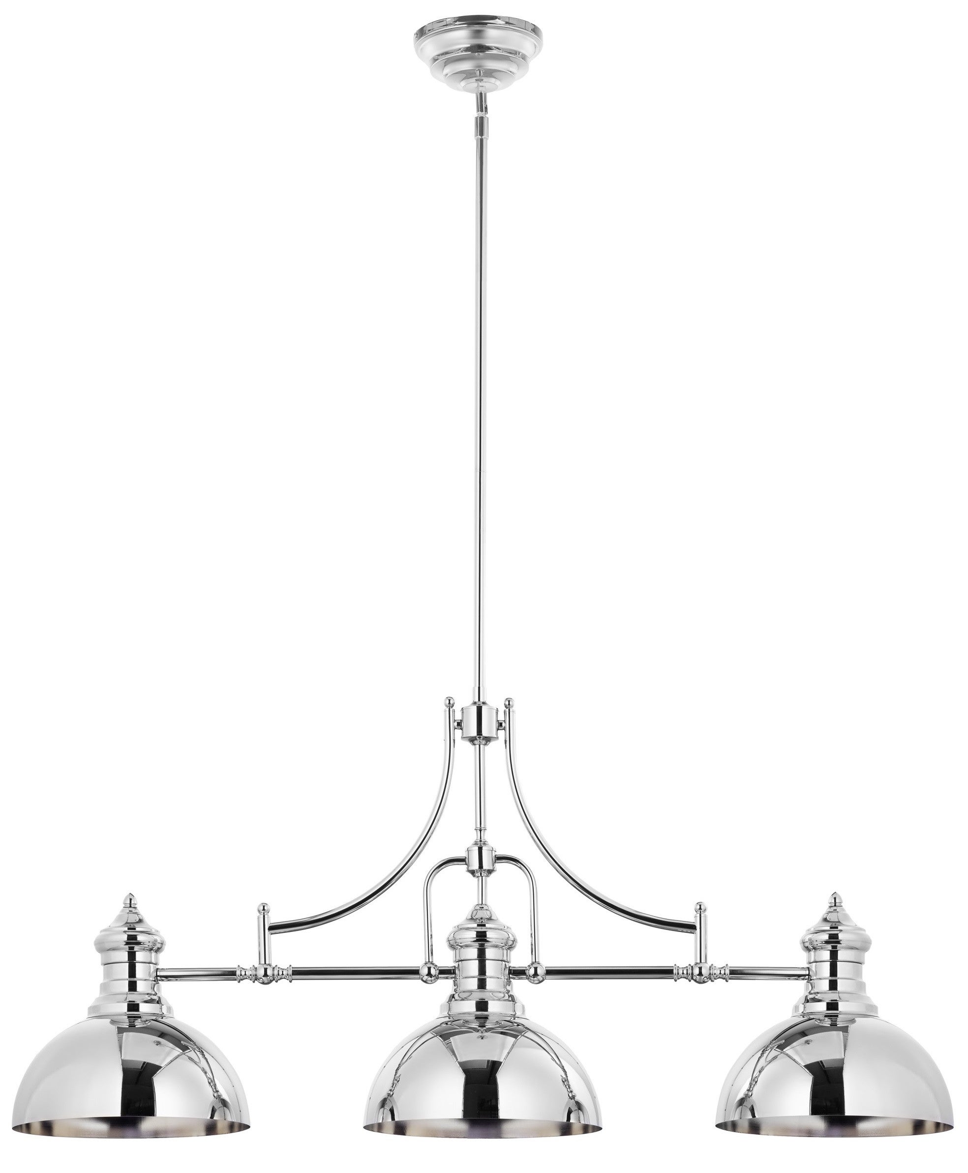 Lampa wisząca PLATINO 3xE27 JUPITER srebrna E27 123x31x40-160 cm 1 szt.