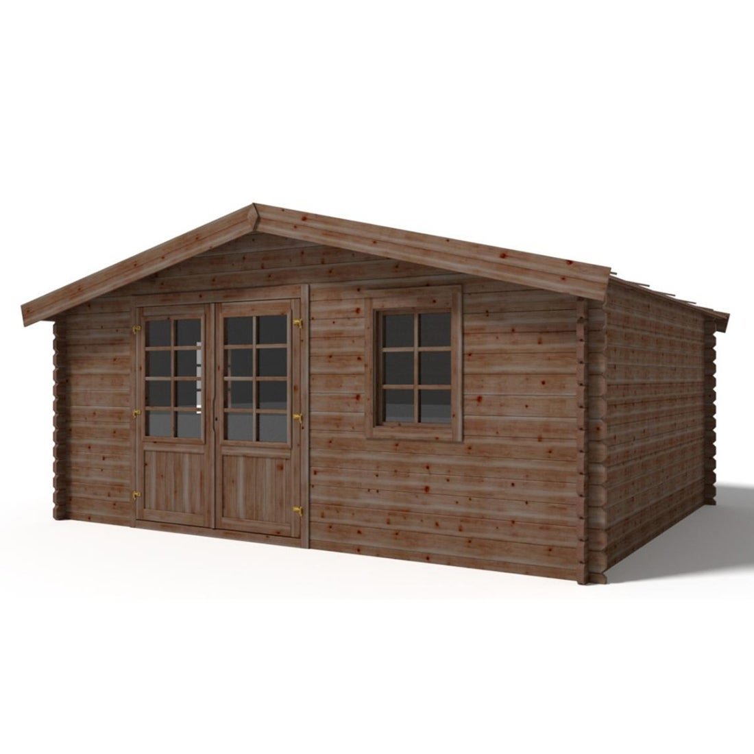 Domek ogrodowy ALTANKA 20 m2 - 5x4 m - 45 mm, drewniany, impregnowany, DOM376, 1szt.